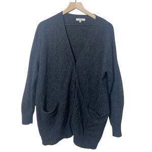 Madewell Sweater Size Medium Gray Cardigan Oversized